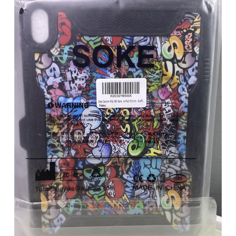 Soke Case For‎ iPad 10th Generation 10.9 Inch Graffiti
